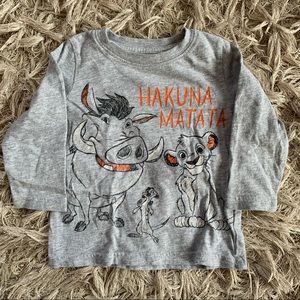 Disney The Lion King Hakuna Matata Tee Shirt Size 18M